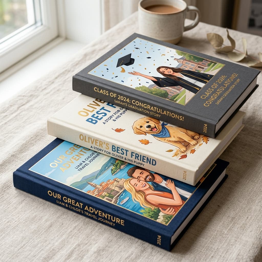 Livros personalizados para diferentes ocasiões